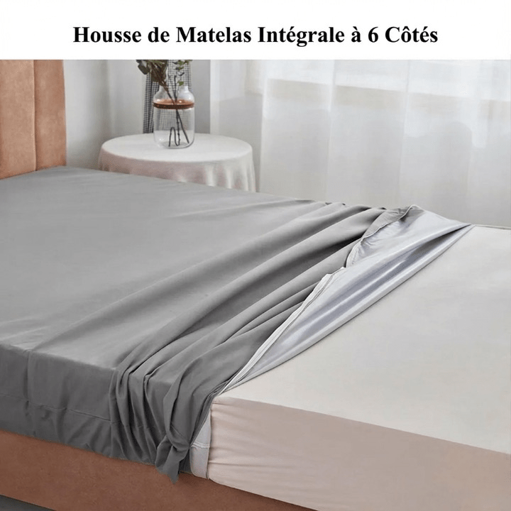 Protège - Matelas Intégral Premium Anti - Punaises (Housse Zippée) - Barrière Imperméable & Silencieuse - Maison Dormia