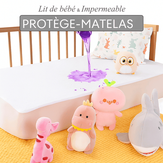 Protège matelas bébé imperméable en coton éponge – Housse de matelas - Maison Dormia