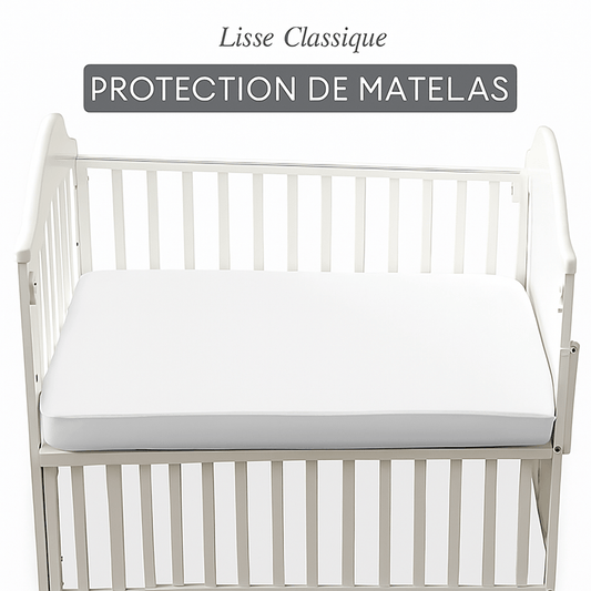 Protège matelas bébé imperméable pour lit à barreaux - Maison Dormia