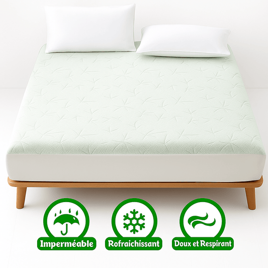 Protège matelas en bambou étanche, refroidissant et respirant - Maison Dormia