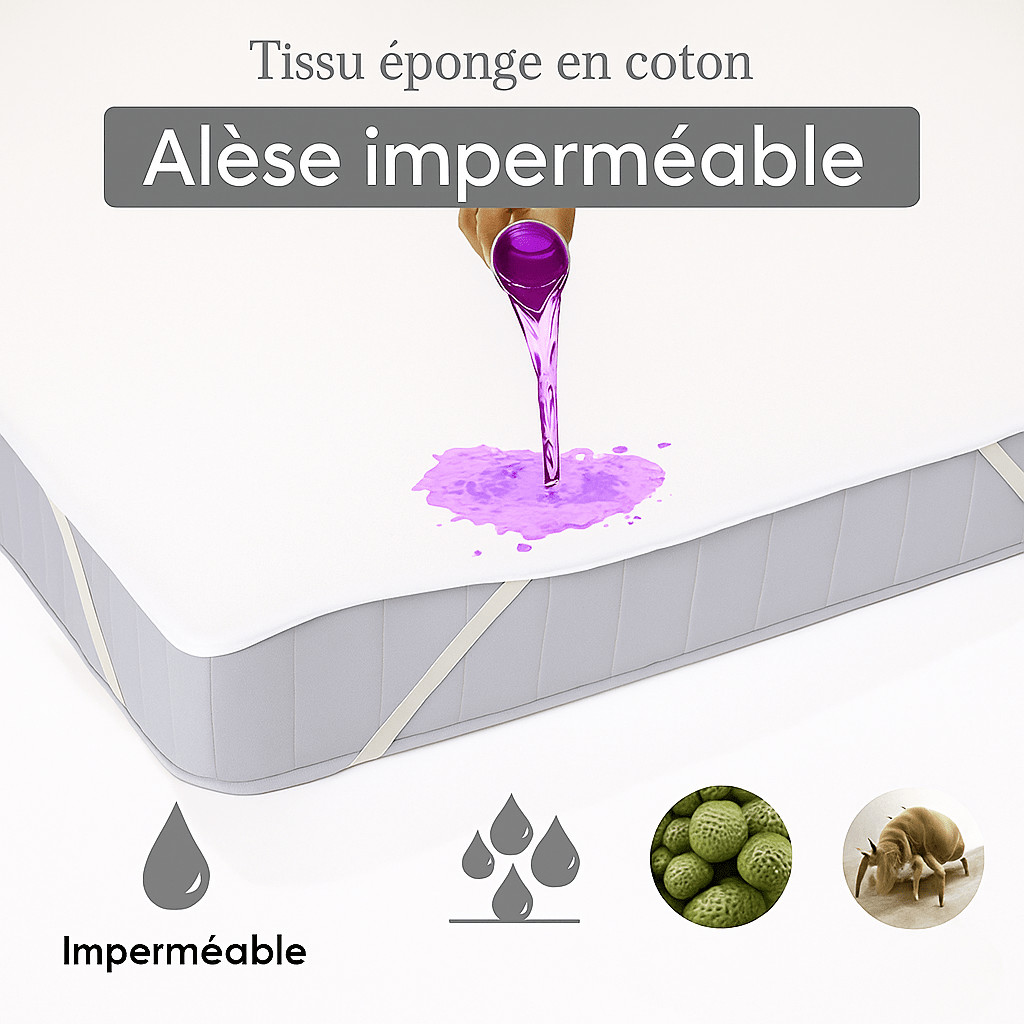 Protège matelas Imperméable en Coton Éponge - Maison Dormia